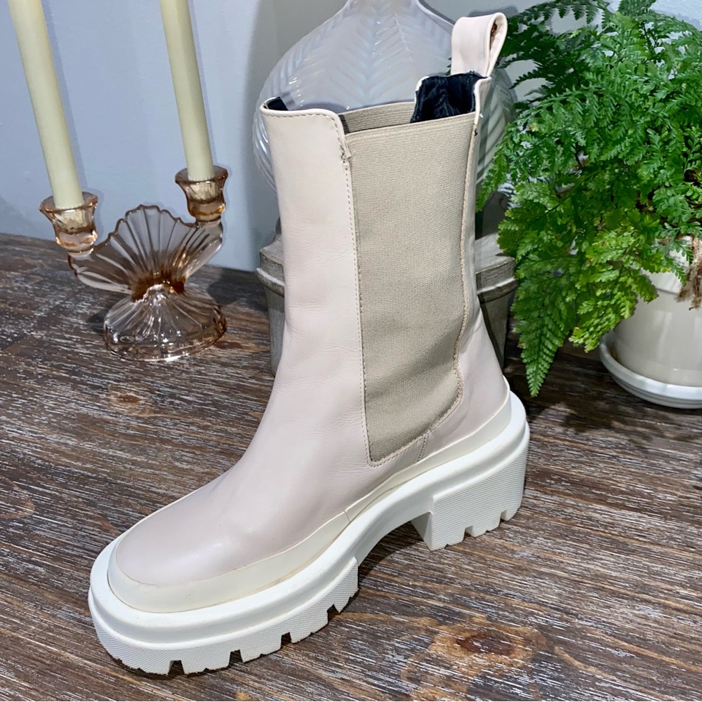 Equitare Women’s Blush Aletta Ankle Boots Leather Platform Chunky‎ Sole US6 EU36 - Picture 9 of 14